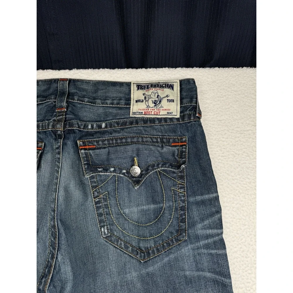 True Religion Bootcut Distressed Jeans - Men's size 38 x 28